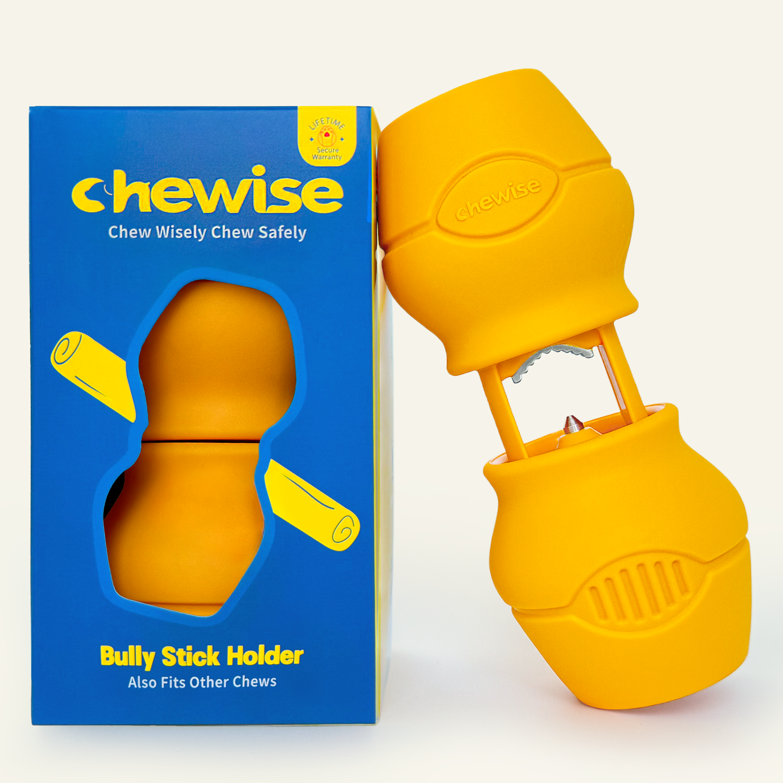 Chewise Bully Stick Holder - Yellow