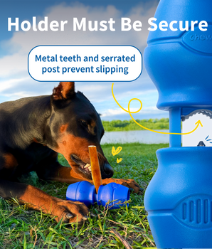 Chewise Bully Stick Holder - Standard - Blue