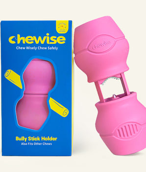 Chewise Bully Stick Holder - Standard - Pink