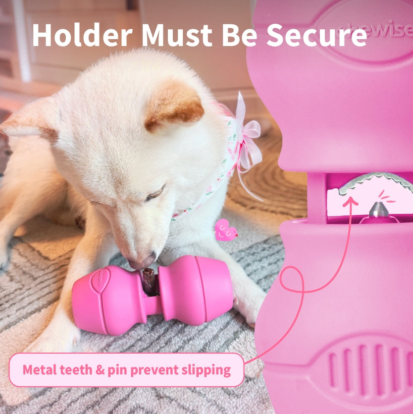 Chewise Bully Stick Holder - Pink