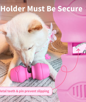 Chewise Bully Stick Holder - Standard - Pink
