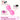 Dog using pink Chewise bully stick holder, standard size